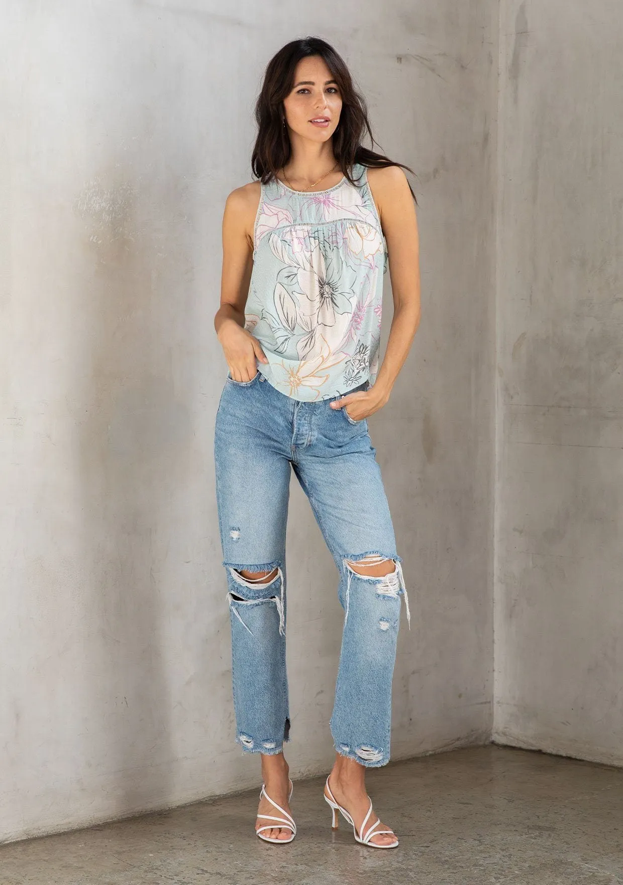 Secret Garden Floral Tank Top