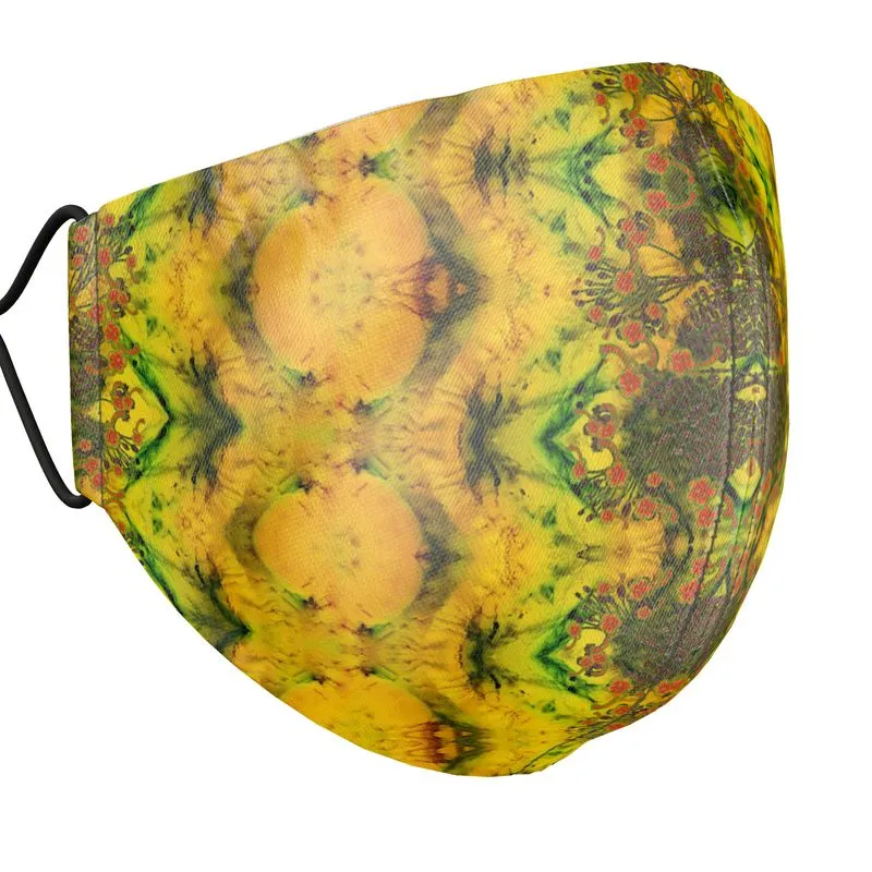 Silk Face Mask (Unisex)(WindSong Flower) RJSTH@Fabric#1 RJSTHS2021 RJS