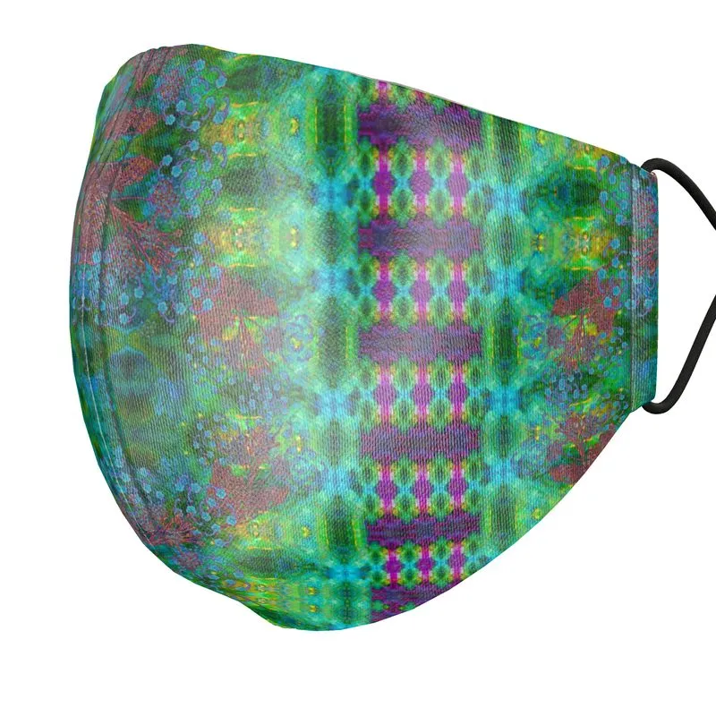 Silk Face Mask (Unisex)(WindSong Flower) RJSTH@Fabric#11 RJSTHS2021 RJS
