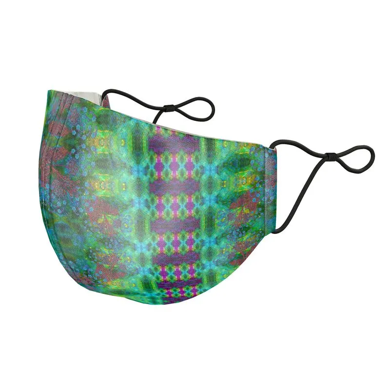 Silk Face Mask (Unisex)(WindSong Flower) RJSTH@Fabric#11 RJSTHS2021 RJS