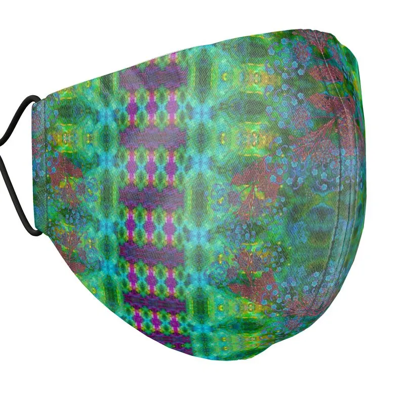 Silk Face Mask (Unisex)(WindSong Flower) RJSTH@Fabric#11 RJSTHS2021 RJS