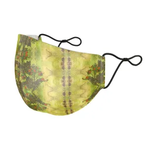 Silk Face Mask (Unisex)(WindSong Flower) RJSTH@Fabric#2 RJSTHS2021 RJS