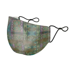 Silk Face Mask (Unisex)(WindSong Flower) RJSTH@Fabric#4 RJSTHS2021 RJS