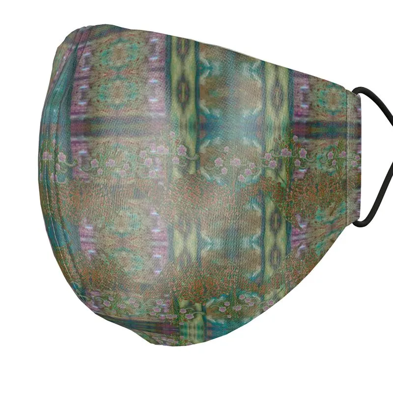 Silk Face Mask (Unisex)(WindSong Flower) RJSTH@Fabric#4 RJSTHS2021 RJS