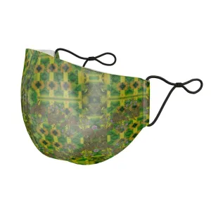 Silk Face Mask (Unisex)(WindSong Flower) RJSTH@Fabric#5 RJSTHS2021 RJS