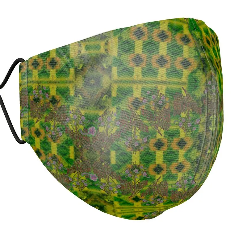 Silk Face Mask (Unisex)(WindSong Flower) RJSTH@Fabric#5 RJSTHS2021 RJS