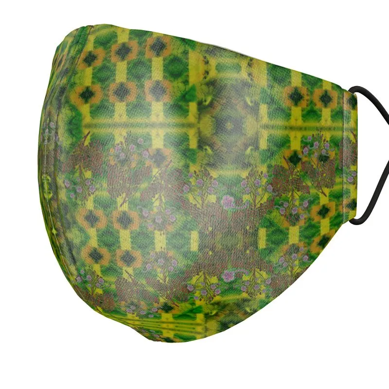 Silk Face Mask (Unisex)(WindSong Flower) RJSTH@Fabric#5 RJSTHS2021 RJS