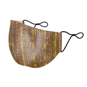 Silk Face Mask (Unisex)(WindSong Flower) RJSTH@Fabric#6 RJSTHS2021 RJS
