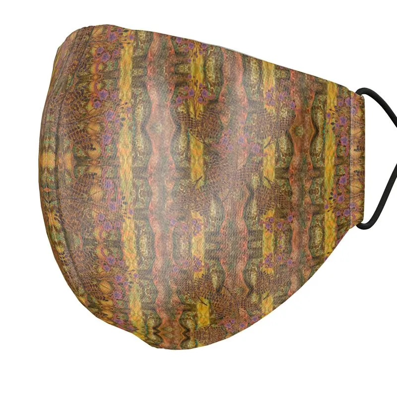 Silk Face Mask (Unisex)(WindSong Flower) RJSTH@Fabric#6 RJSTHS2021 RJS