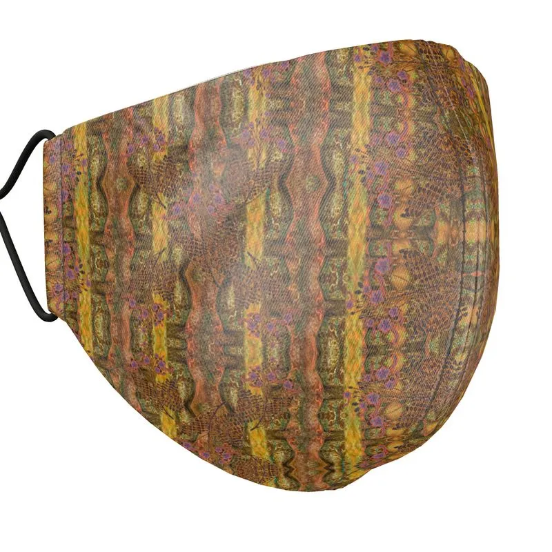Silk Face Mask (Unisex)(WindSong Flower) RJSTH@Fabric#6 RJSTHS2021 RJS