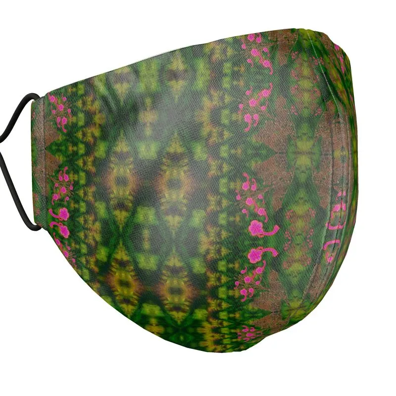 Silk Face Mask (Unisex)(WindSong Flower) RJSTH@Fabric#7 RJSTHS2021 RJS