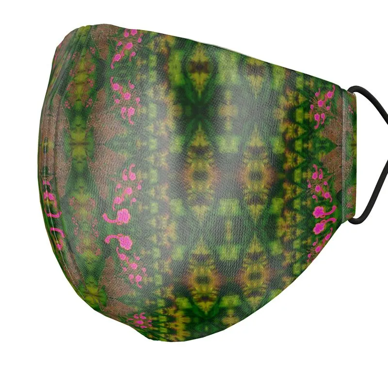 Silk Face Mask (Unisex)(WindSong Flower) RJSTH@Fabric#7 RJSTHS2021 RJS
