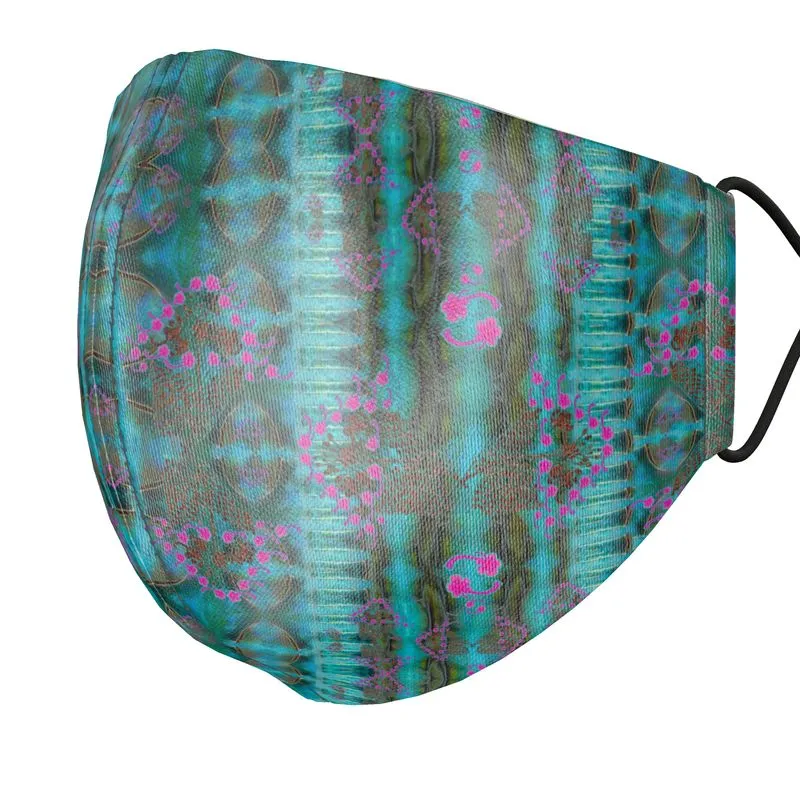 Silk Face Mask (Unisex)(WindSong Flower) RJSTH@Fabric#8 RJSTHS2021 RJS