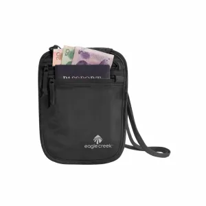 Silk Undercover Neck Wallet Black