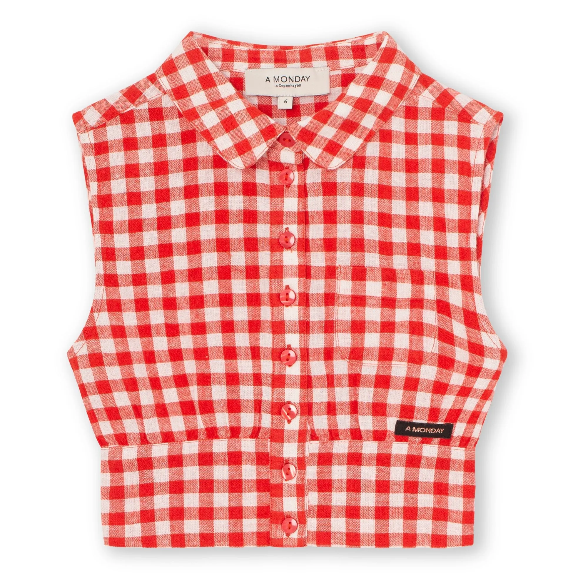 Silla Shirt in Poppy Check by A Monday in Copenhagen