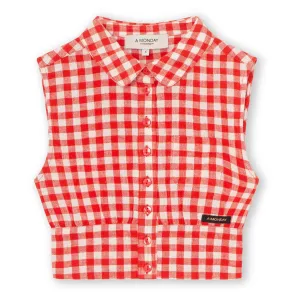 Silla Shirt in Poppy Check by A Monday in Copenhagen
