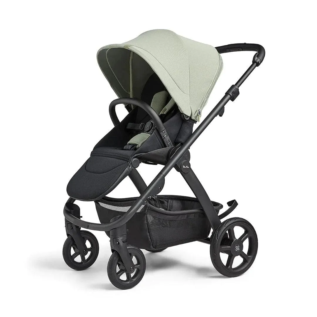 Silver Cross Tide, Cabriofix i-Size Complete Travel System - Sage (Black Chassis)