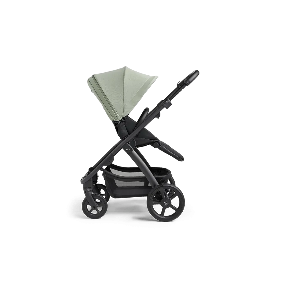 Silver Cross Tide, Cabriofix i-Size Complete Travel System - Sage (Black Chassis)