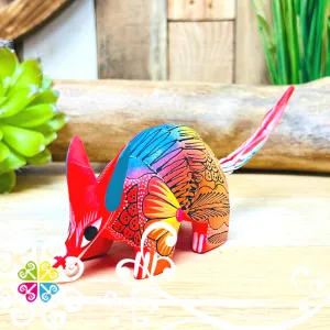 Small Armadillo Alebrije - Handcarve Wood Decoration Figure