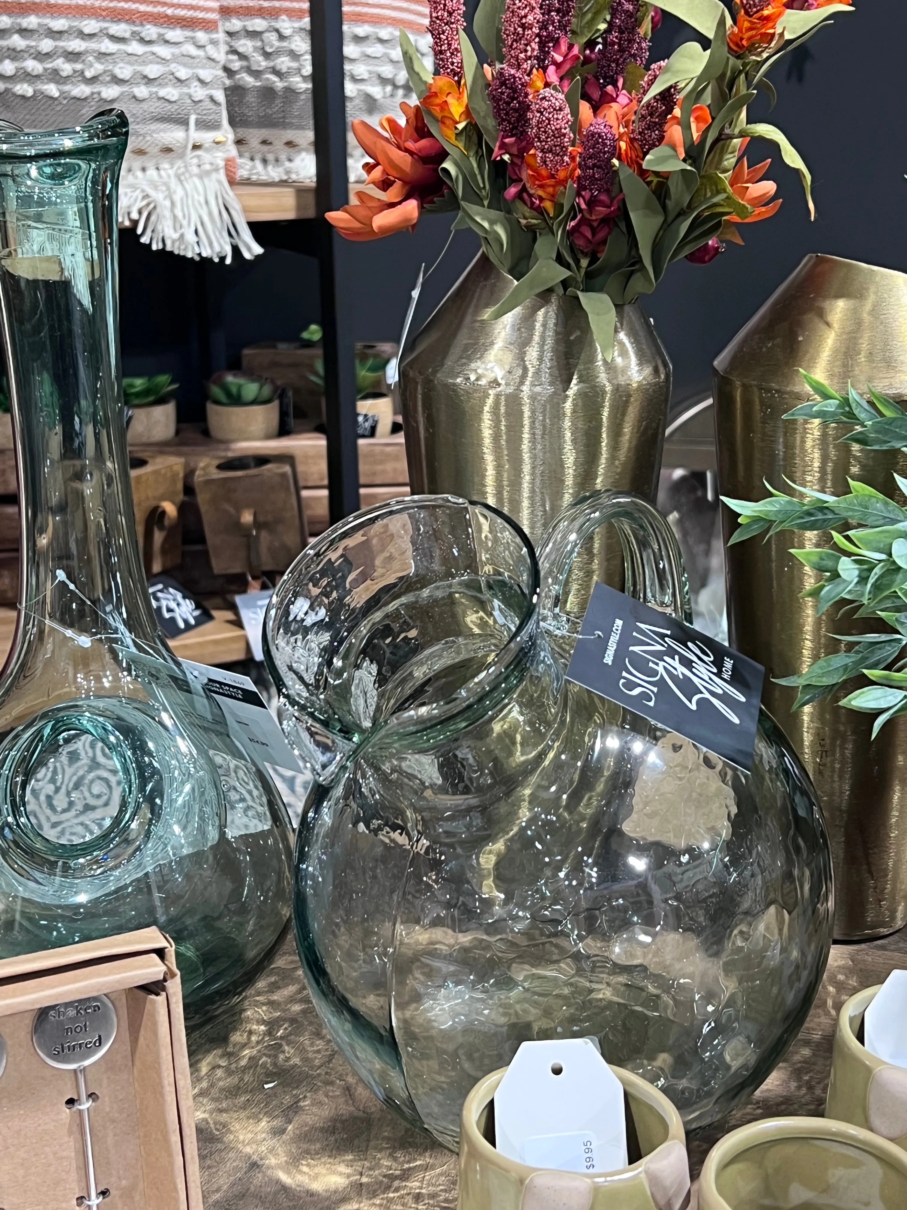 Small Mouthed Circular Tilted Pitcher