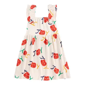Smiling All Over Ruffle Dress
