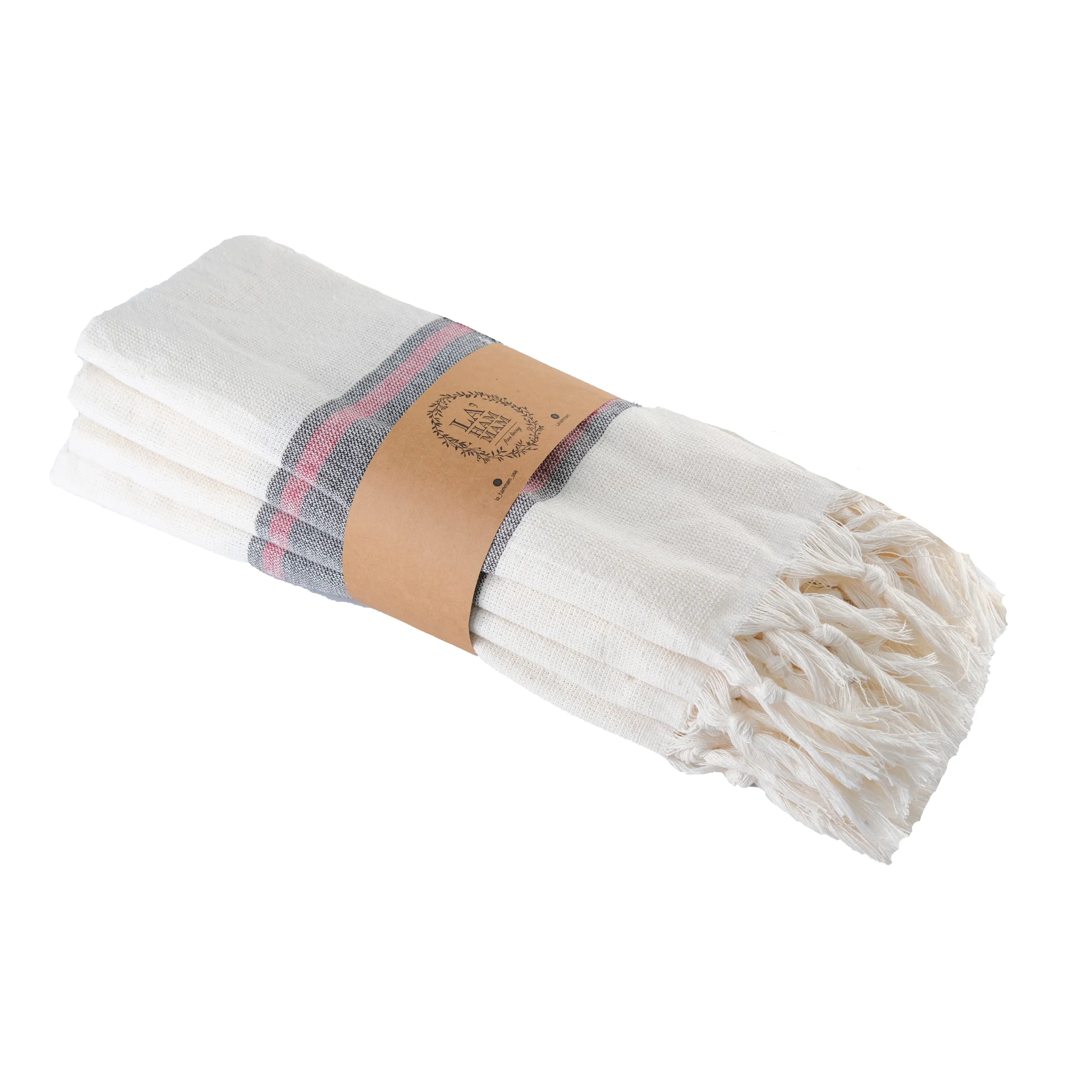 Smyrna Turkish Hand / Kitchen Towel 4 pack 23x17in by La'Hammam
