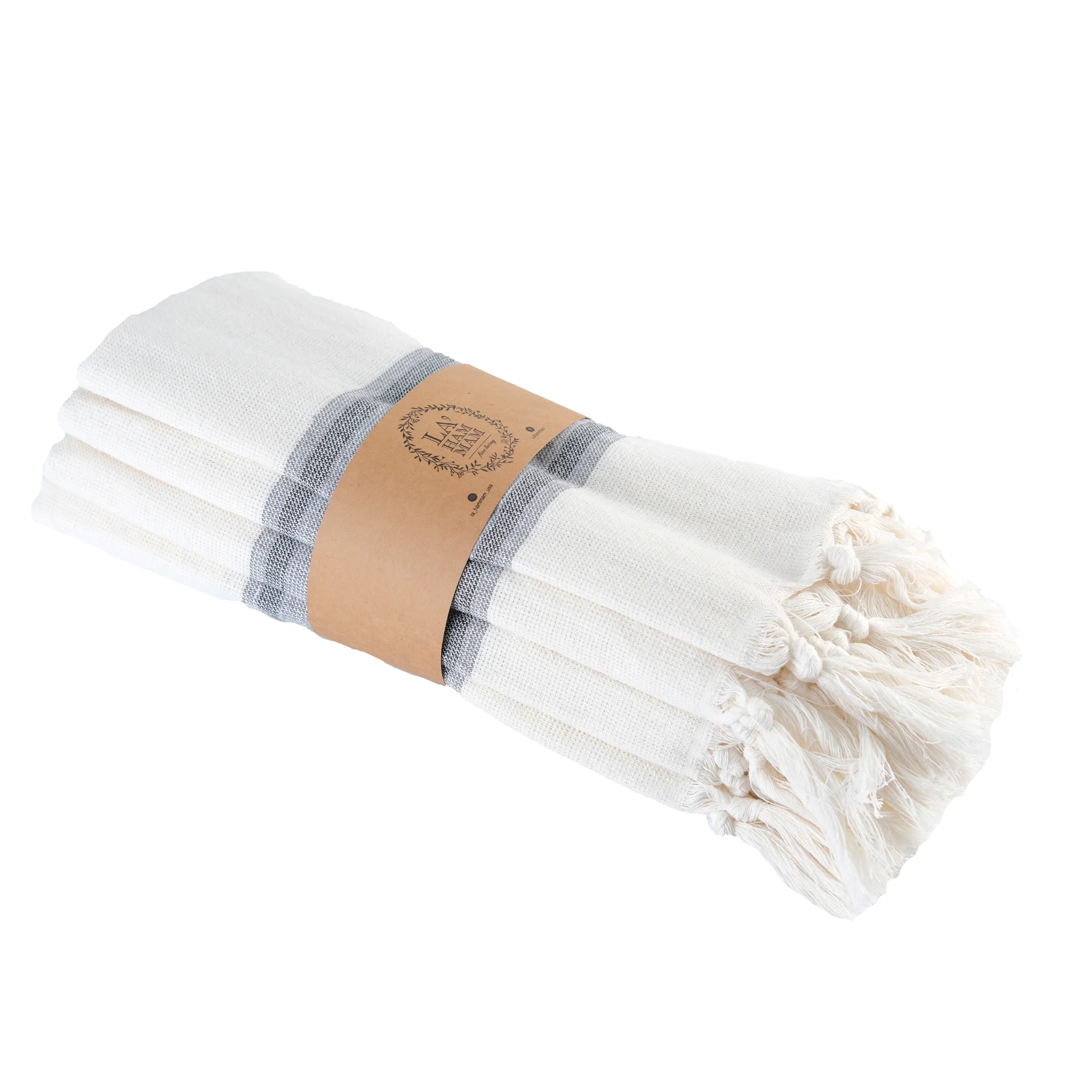 Smyrna Turkish Hand / Kitchen Towel 4 pack 23x17in by La'Hammam