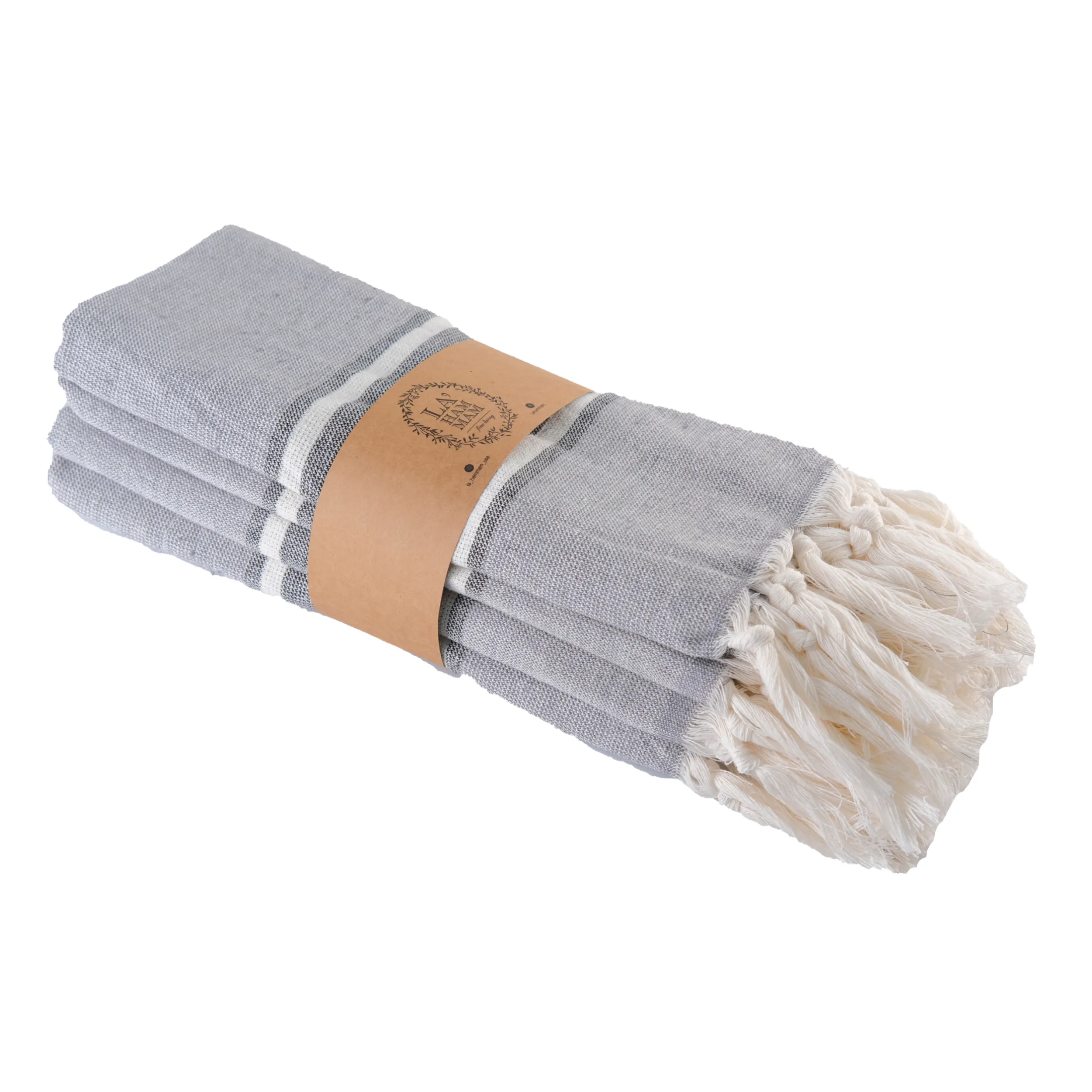 Smyrna Turkish Hand / Kitchen Towel 4 pack 23x17in by La'Hammam