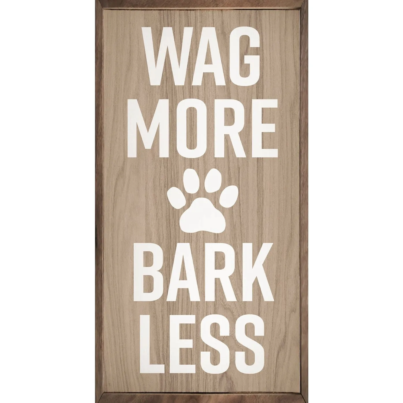 SP | Wag More, Bark Less - Wood Decor Sign