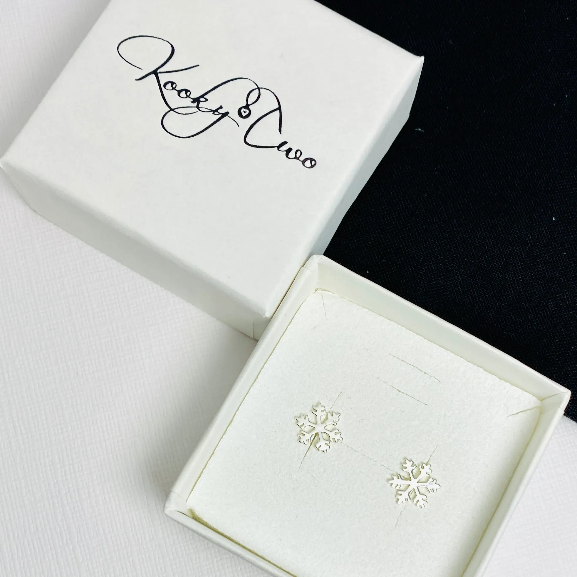 Sparkle Snowflake Stud Earrings