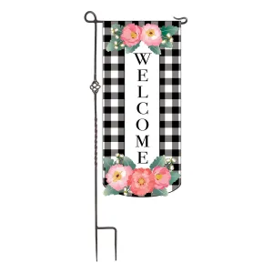 Spring Floral Welcome Everlasting Impressions Textile Décor,14l9558xl