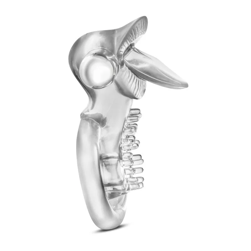 Stay  - 10 Function Vibrating Tongue Ring - Clear