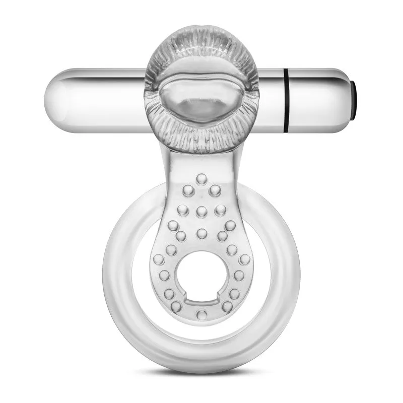 Stay  - 10 Function Vibrating Tongue Ring - Clear