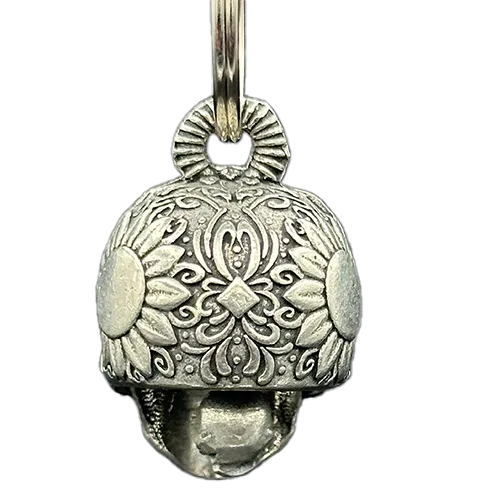 Sugar Skull with Ruby Eyes Bell