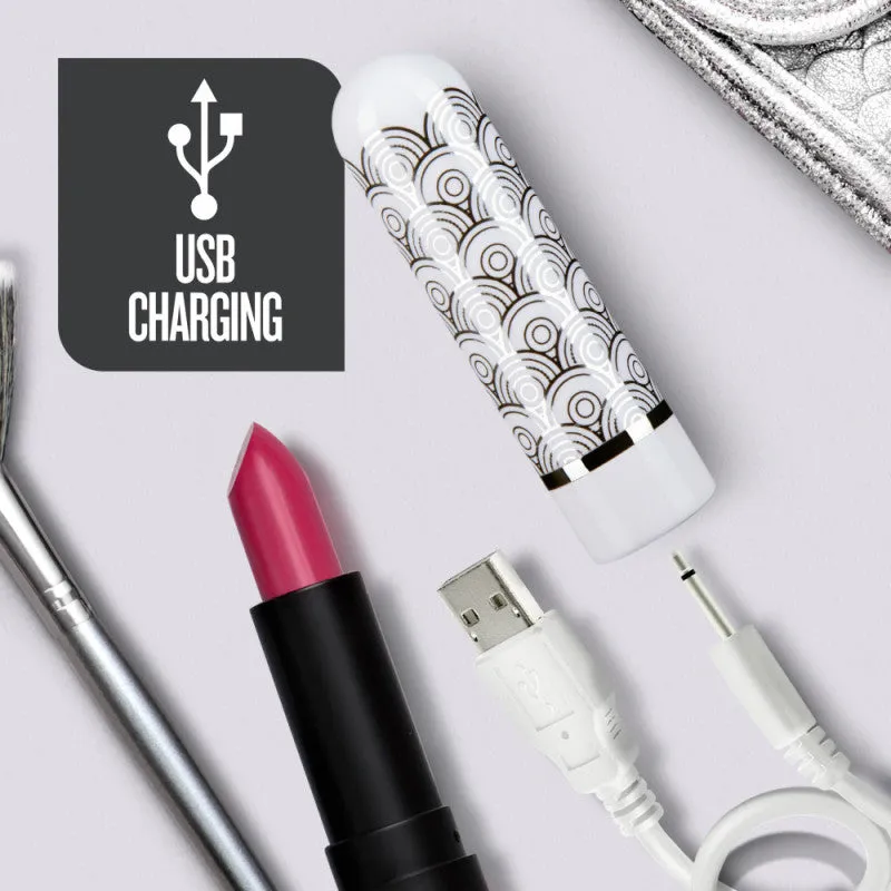 The Collection - Glitzy Halo - Rechargeable Bullet - Silver