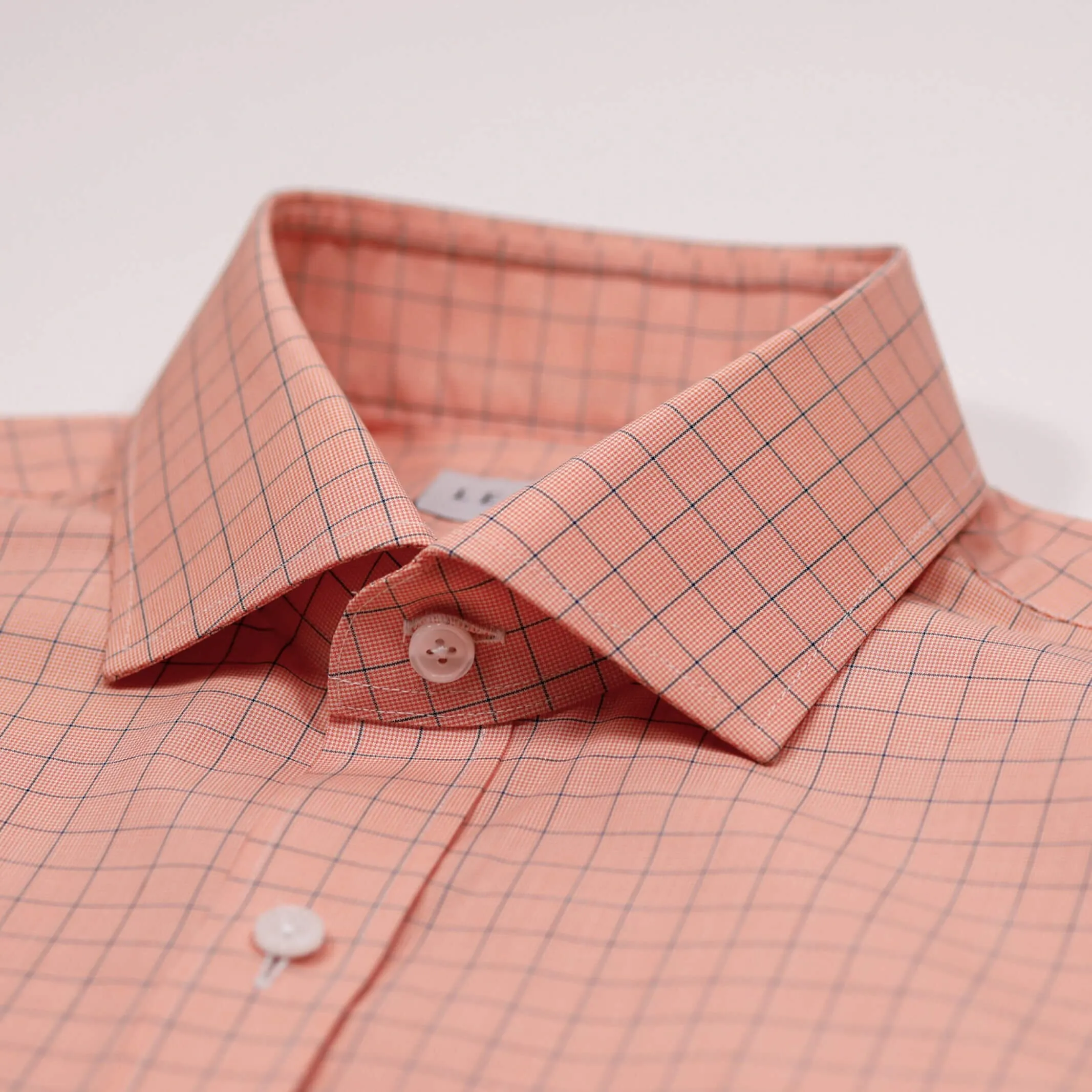 The Orange Clarendon Check Custom Shirt