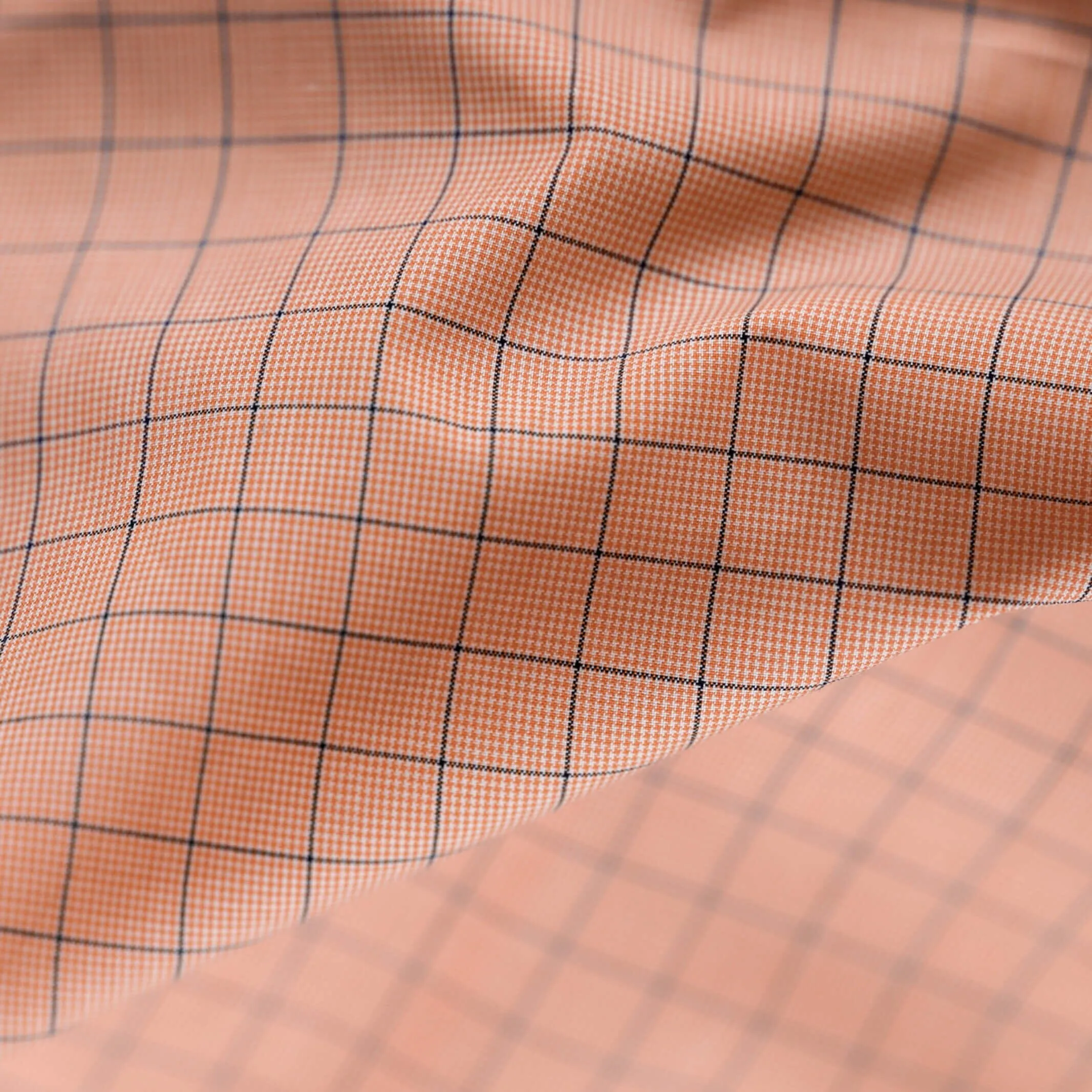 The Orange Clarendon Check Custom Shirt