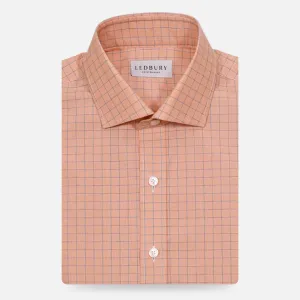 The Orange Clarendon Check Custom Shirt