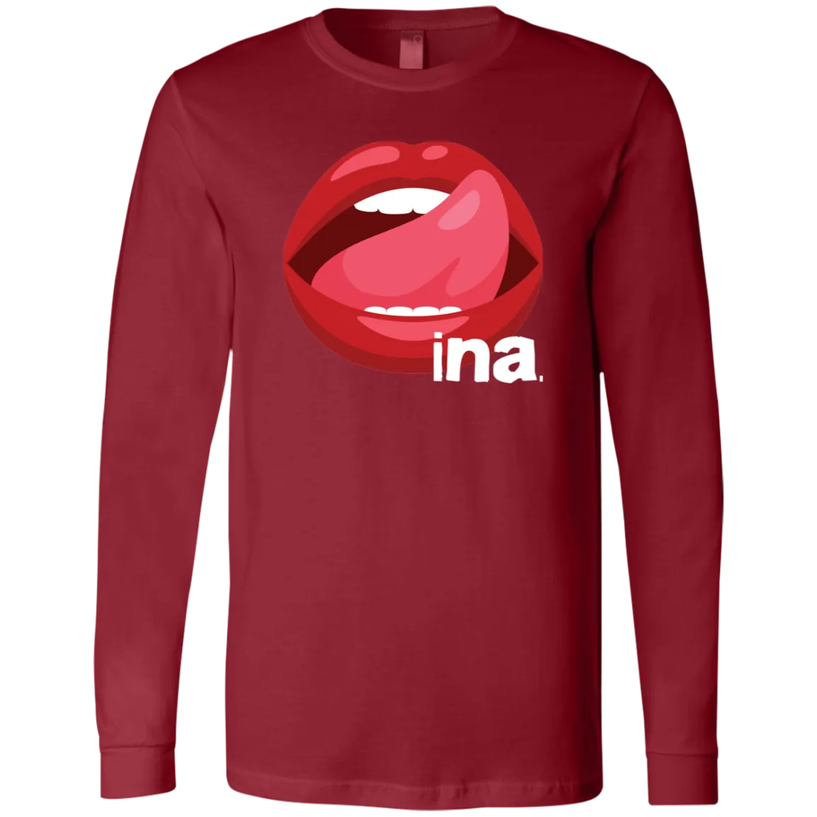 Tongue Ina Unisex Jersey Long Sleeve T-Shirt