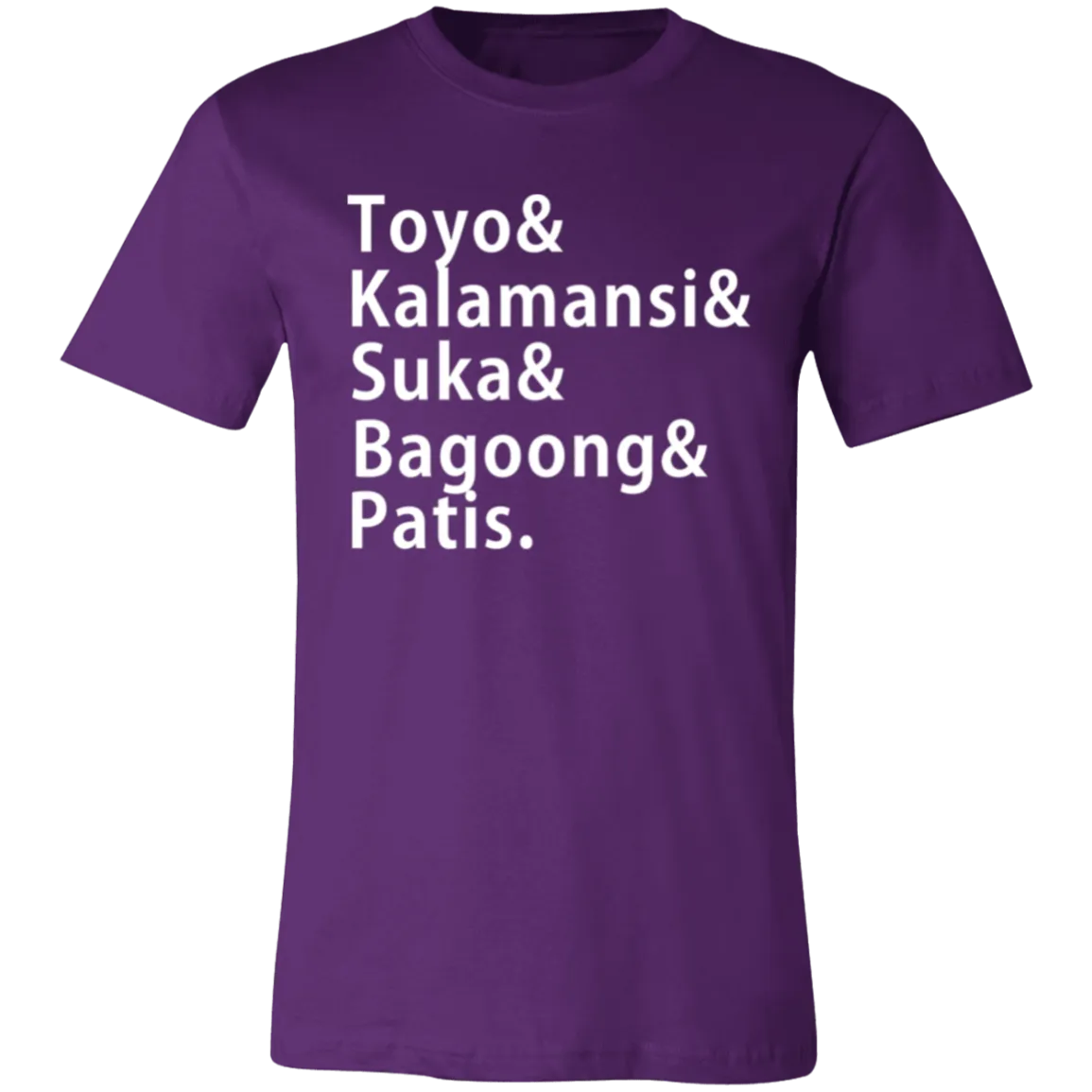 Toyo Kalamansi Suka Bagoong Patis Unisex Jersey T-Shirt