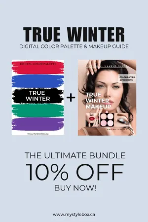 True Winter Digital Color Palette and Makeup Guide