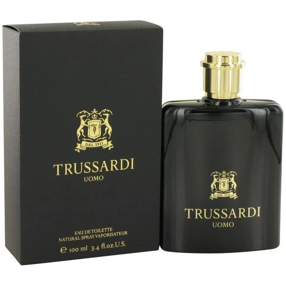 TRUSSARDI UOMO by Krizia for men 3.4 oz 3.3 edt cologne NEW IN BOX - 3.4 oz / 100 ml