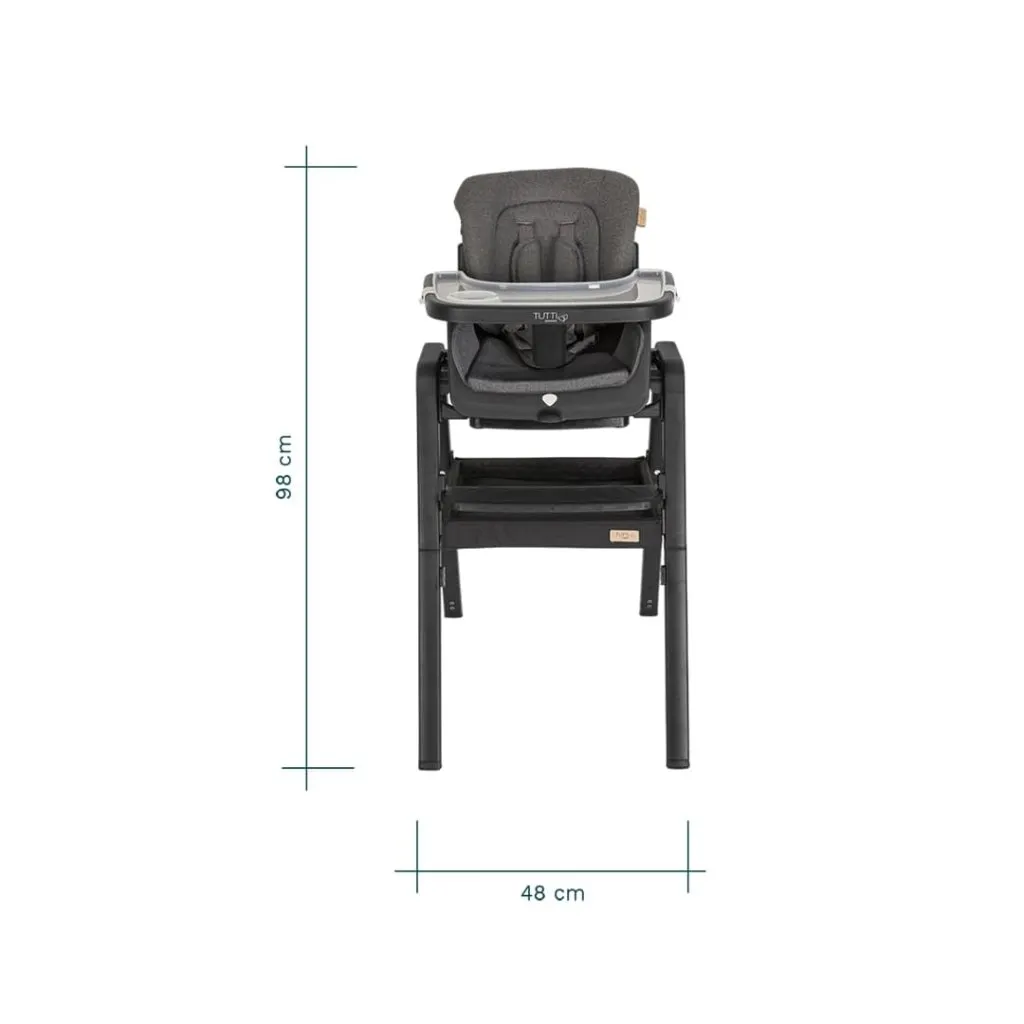 TUTTI BAMBINI Nova Evolutionary Highchair - Black/Black
