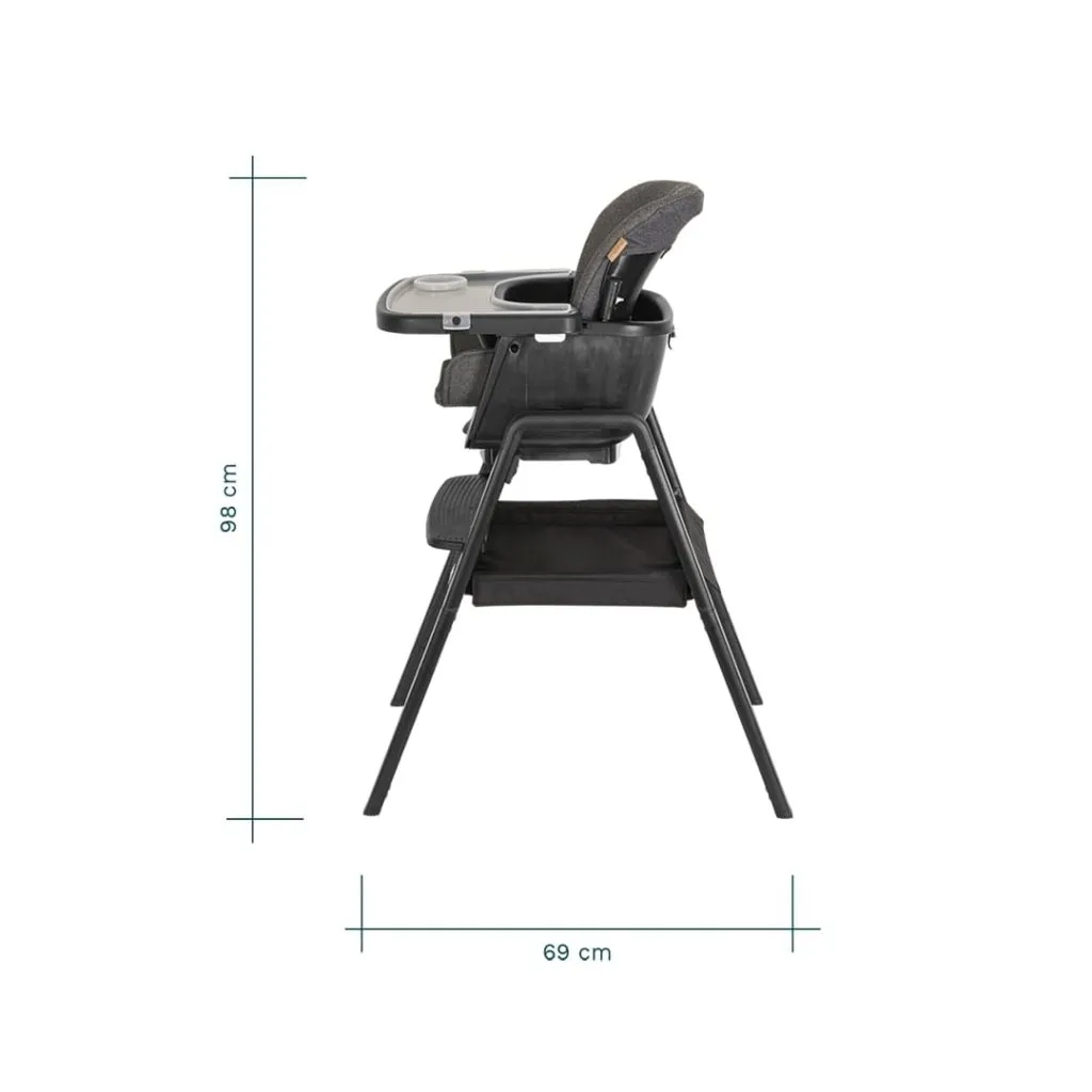 TUTTI BAMBINI Nova Evolutionary Highchair - Black/Black