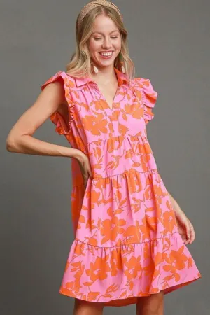Umgee Dreamsicle Tiered Dress