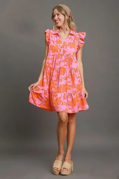 Umgee Dreamsicle Tiered Dress