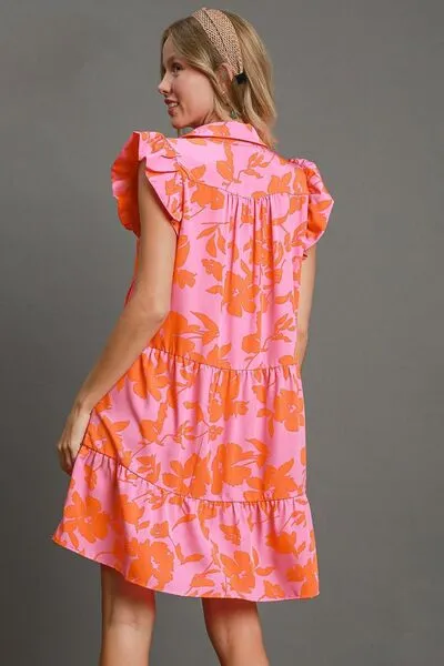 Umgee Dreamsicle Tiered Dress