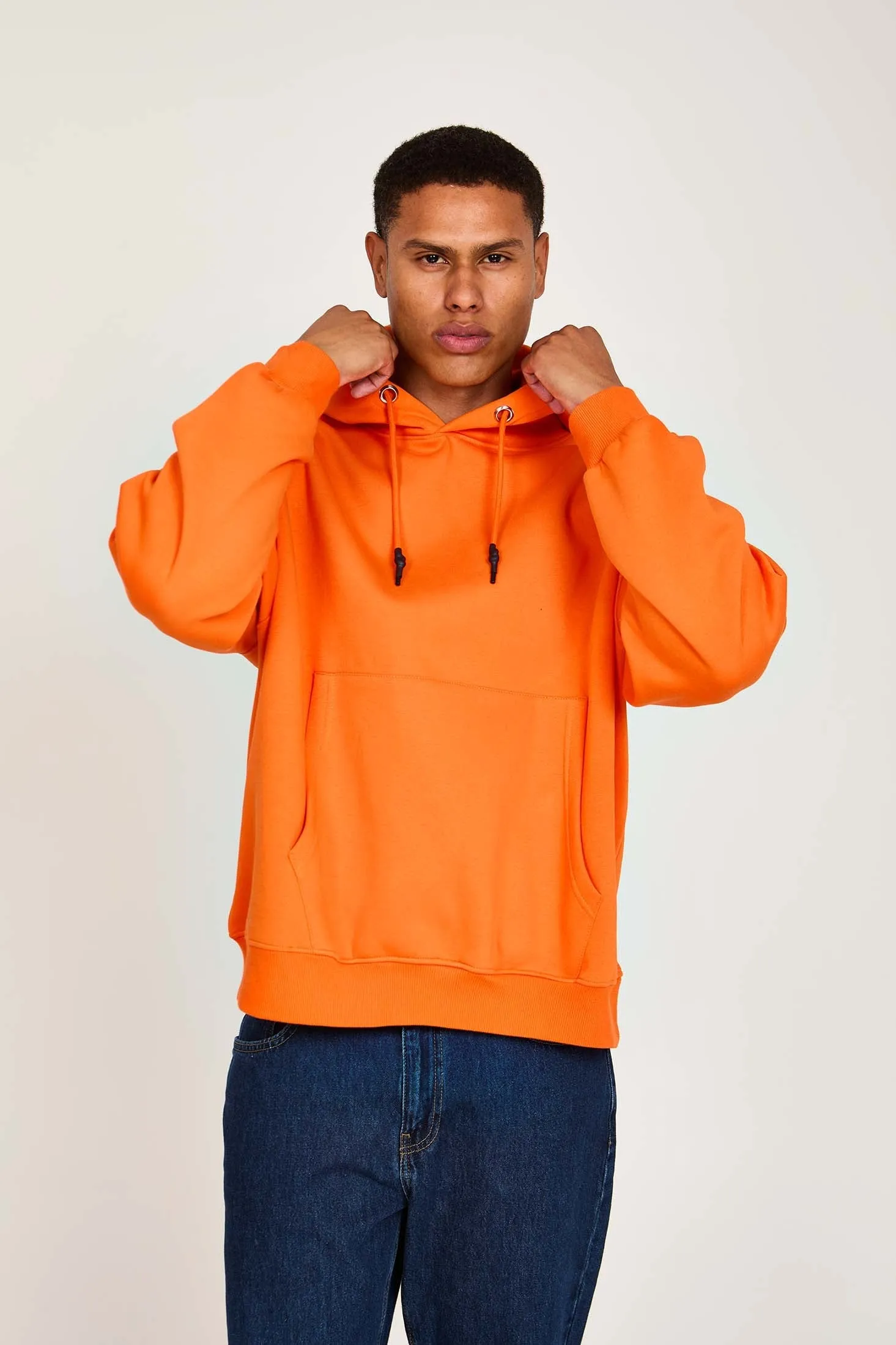 Unisex Sweat Shirt  Loose Fit Orange