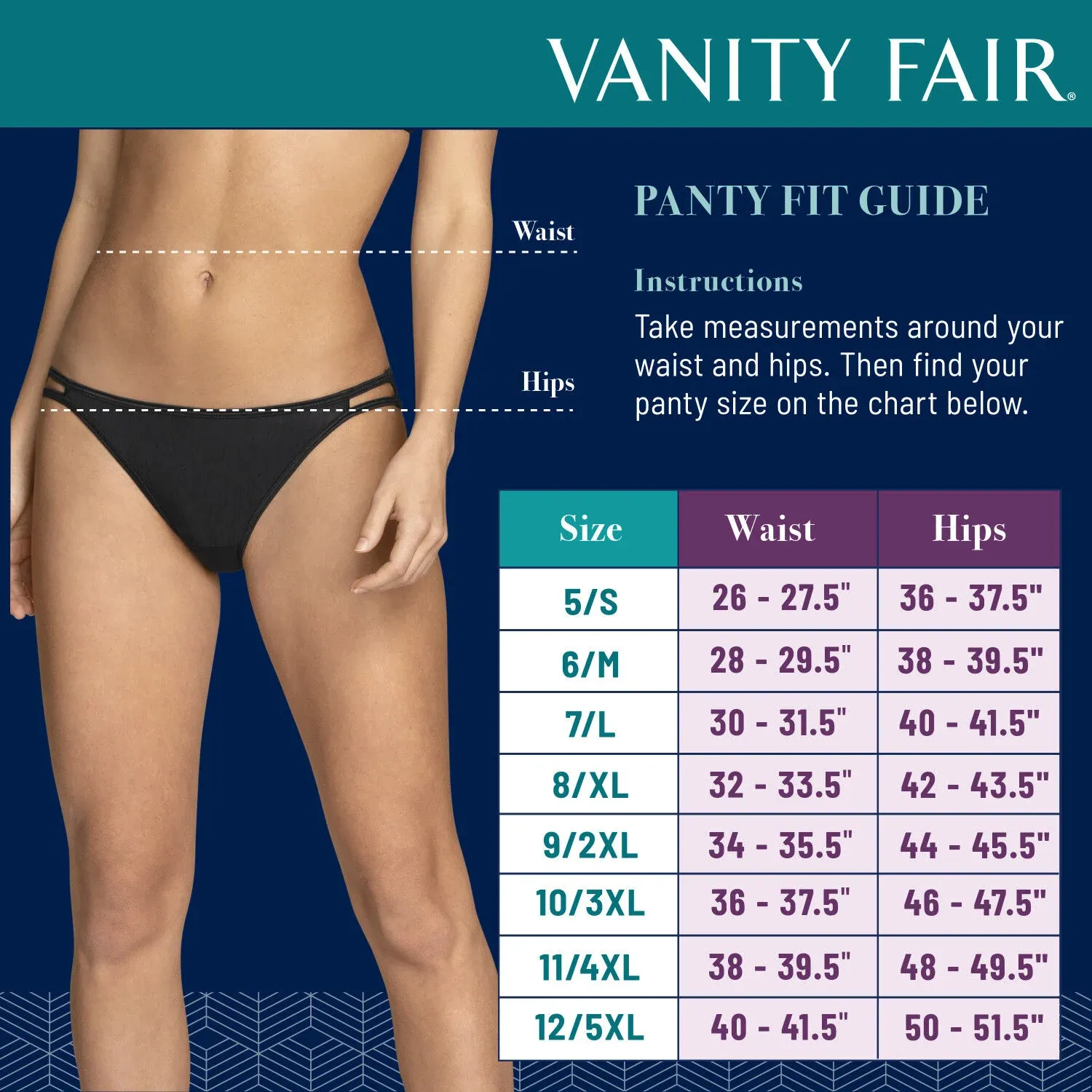 Vanity Fair Perfectly Yours Cotton Frull Brief Panty 3 pc
