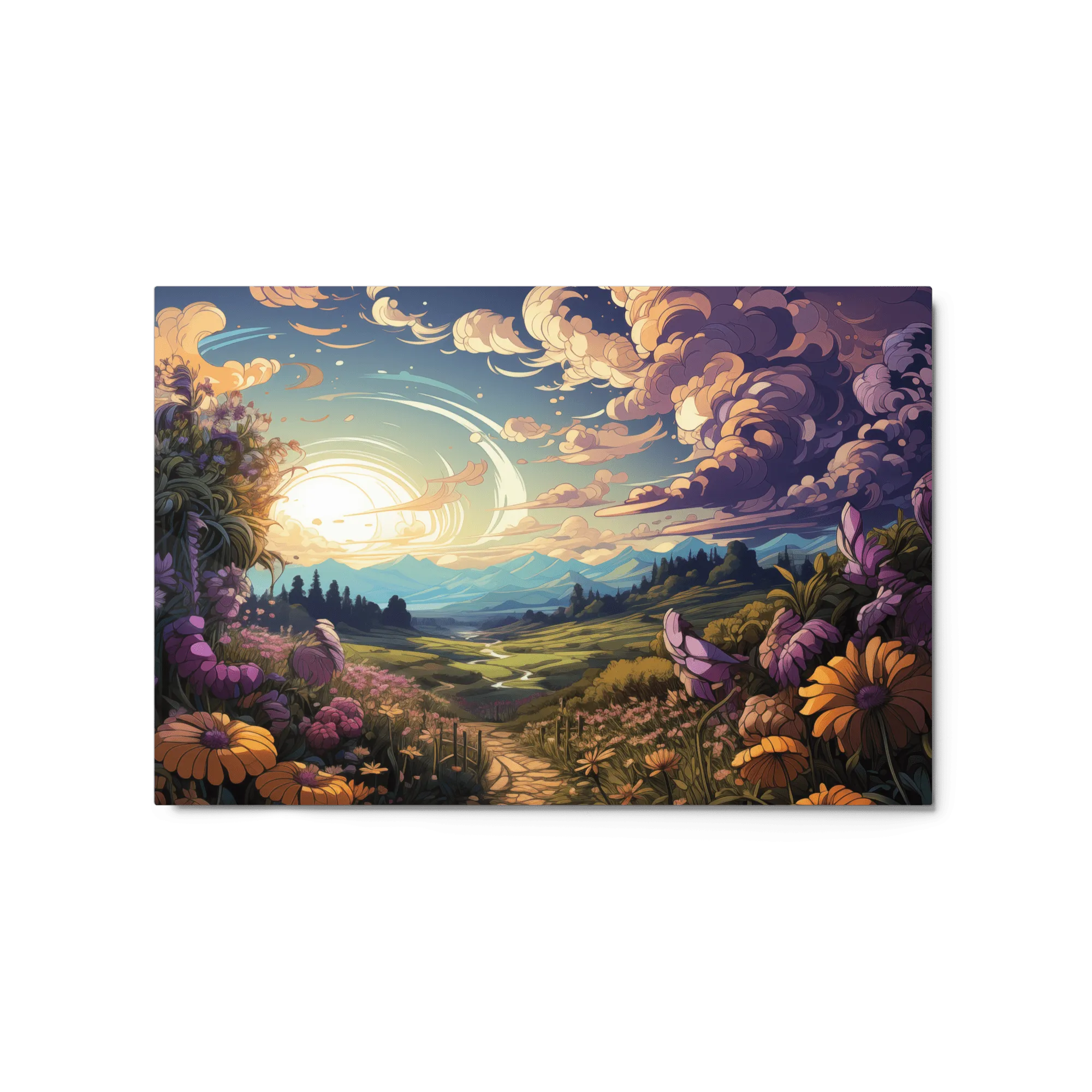 Violet Tendencies Of Spring Metal Prints